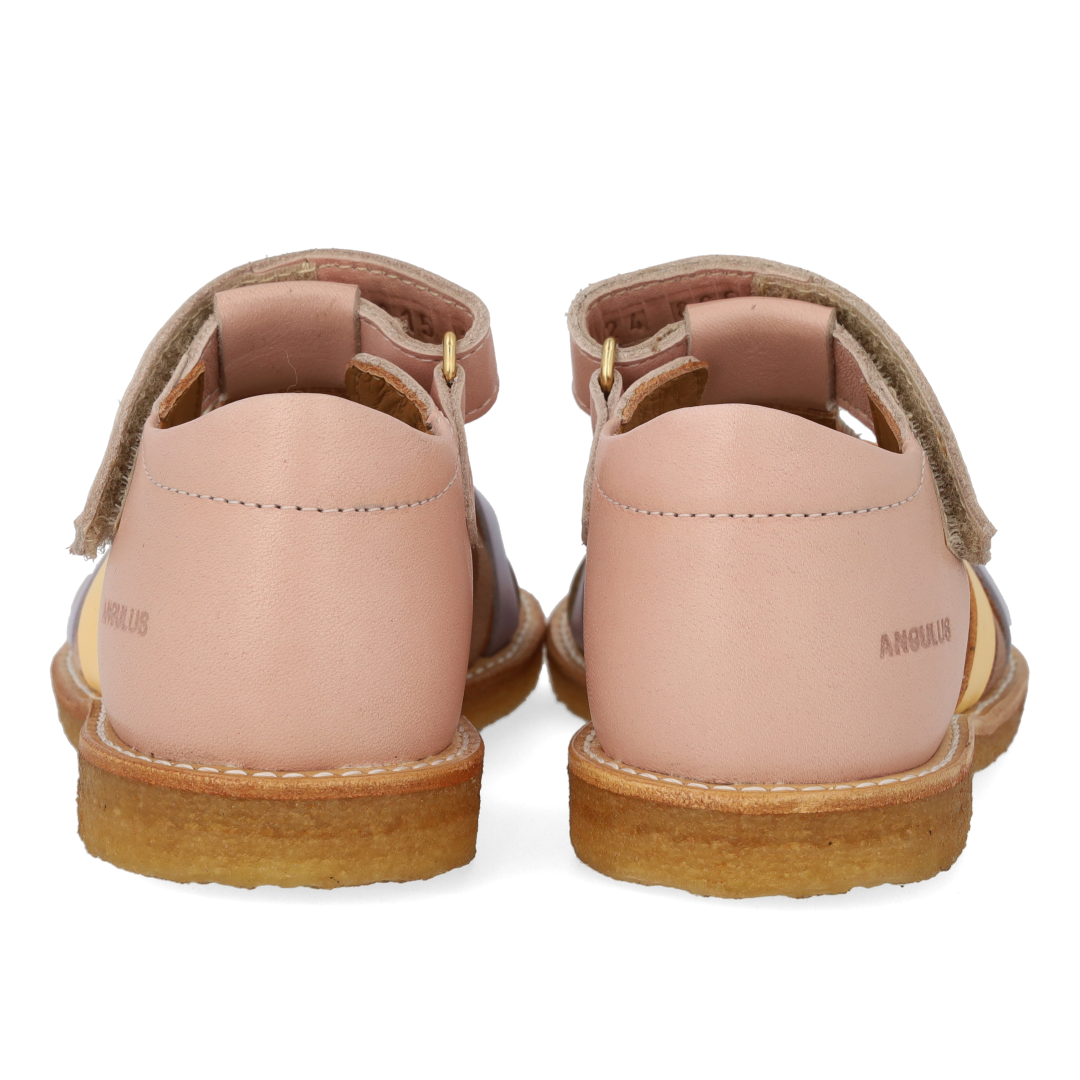 Colorblock geflochtene Sandale