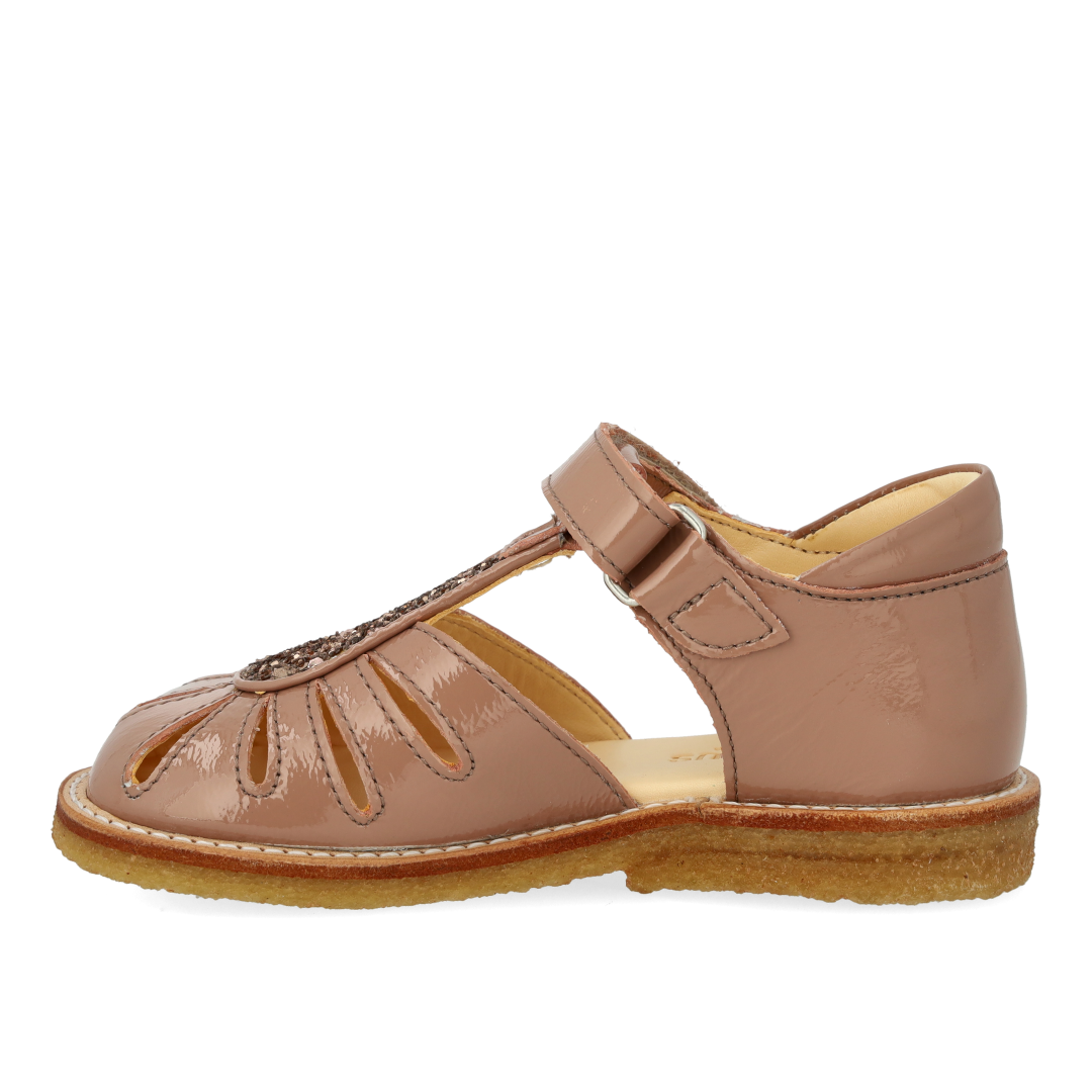 Sandalette mit Tropfen-Detail in funkelndem Glitzer