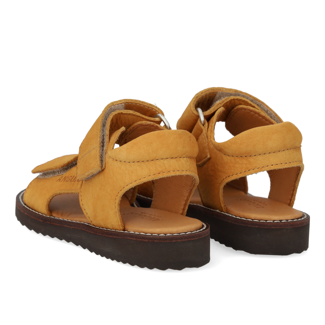Sandalette mit offener Zehenpartie und doppeltem Klettverschluss