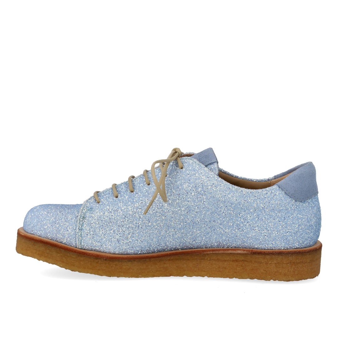 Sneaker mit Glitzer auf Plateausohle