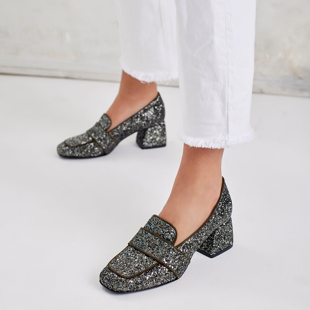Loafer mit Absatz