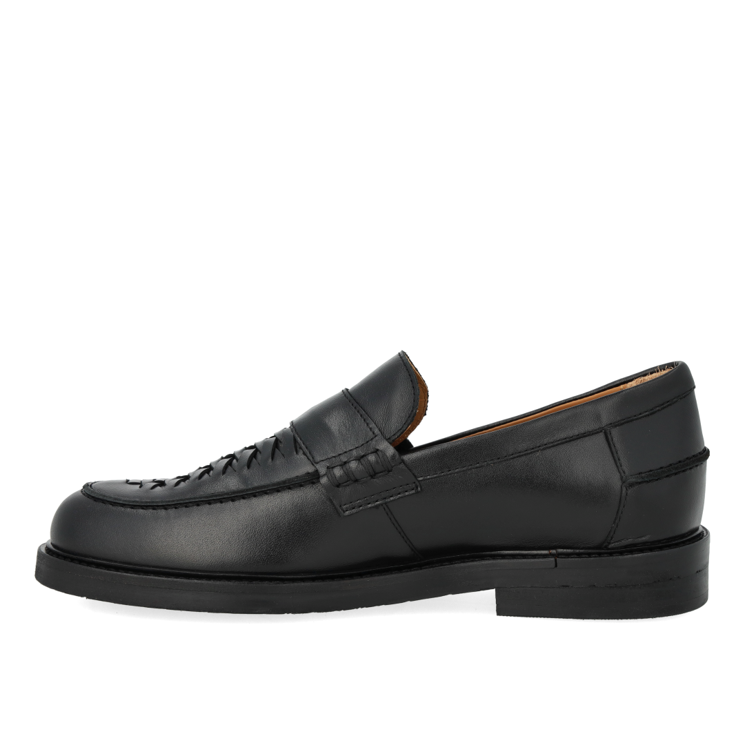 Pennyloafer mit handgeflochtenem Detail