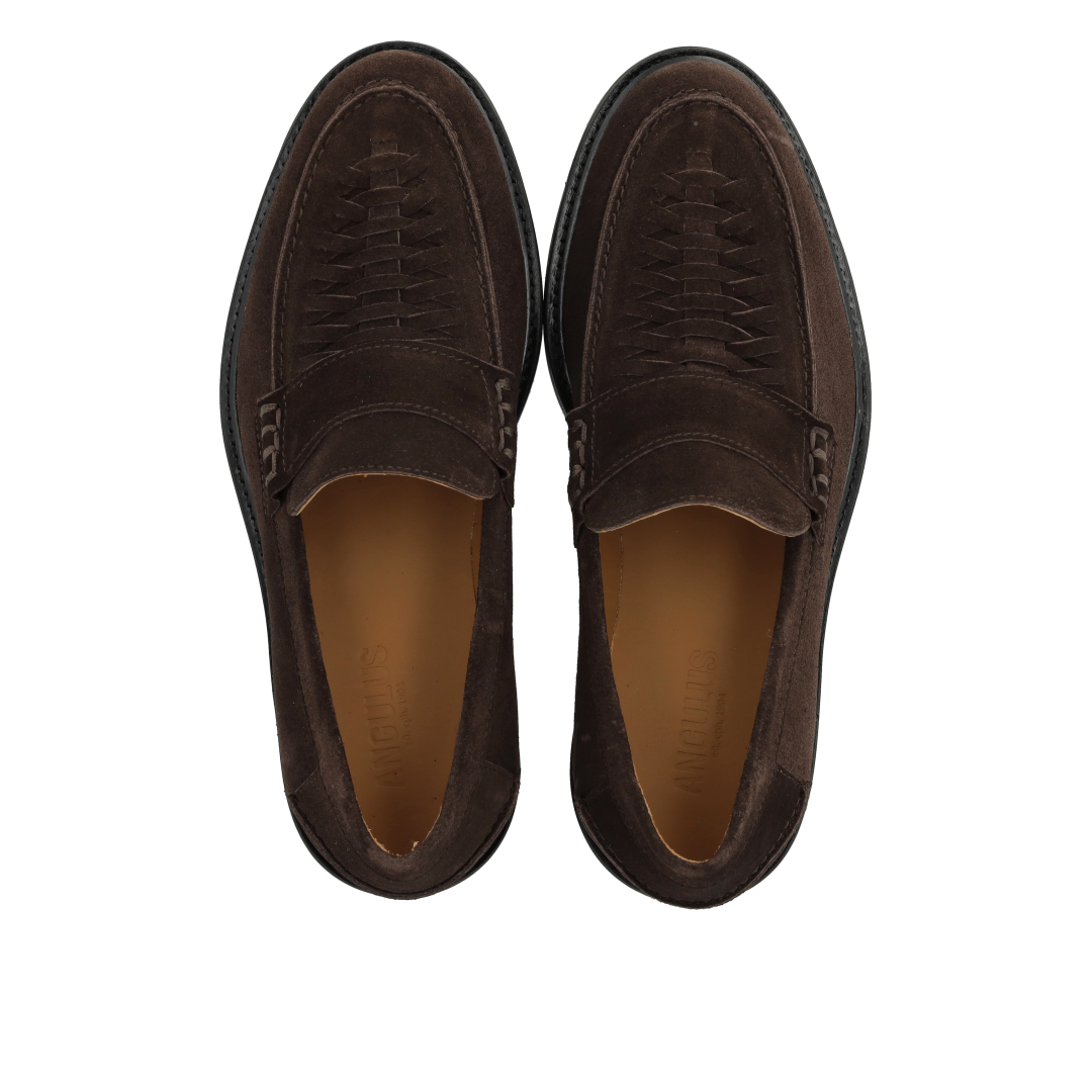 Penny-Loafer mit handgeflochtenem Detail
