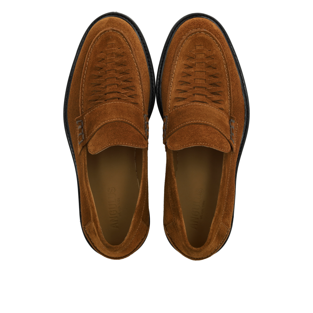Pennyloafer mit handgeflochtenem Detail
