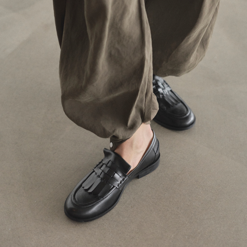 Loafer mit Flechtdetail