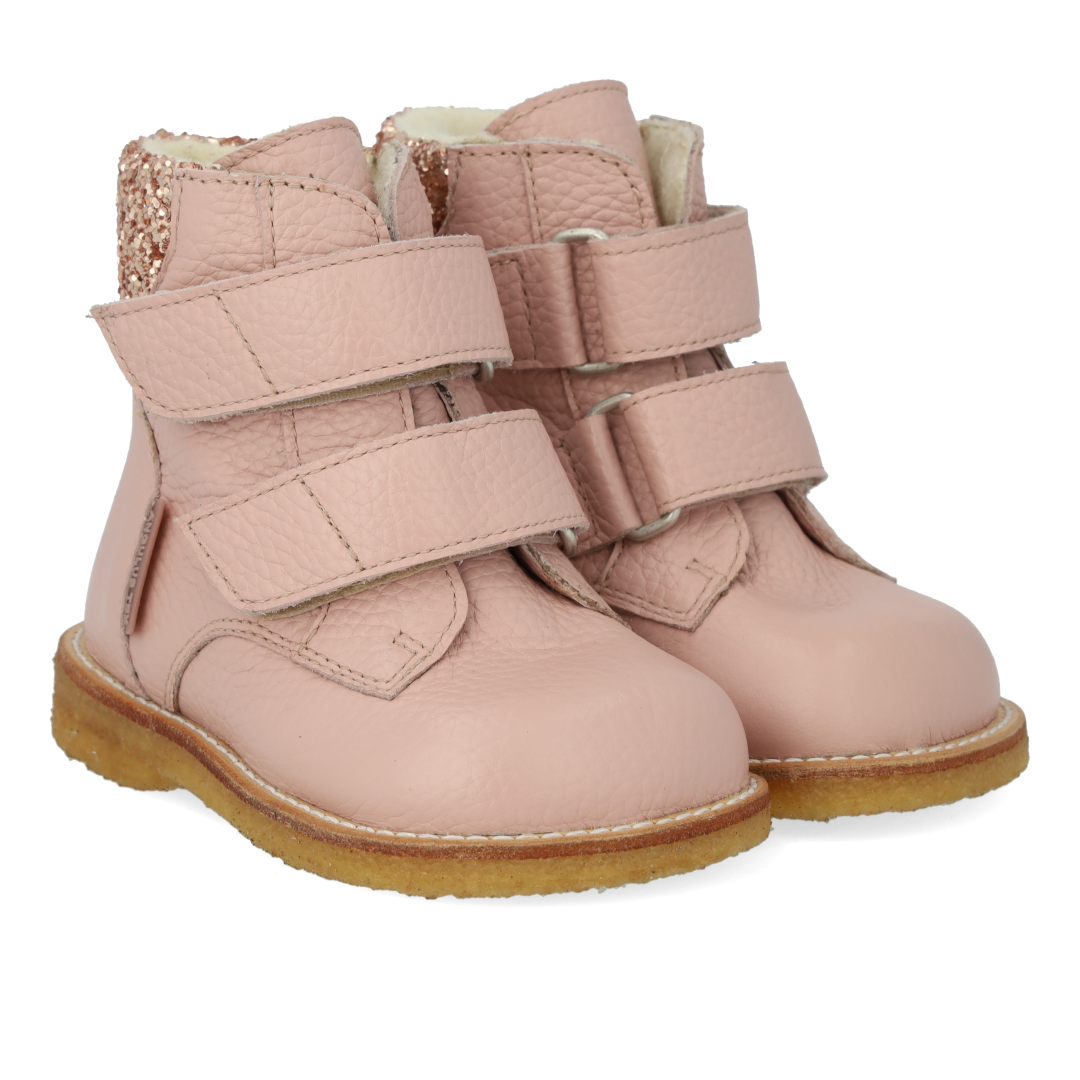 TEX-Stiefel mit Glitzer und Klettverschluss