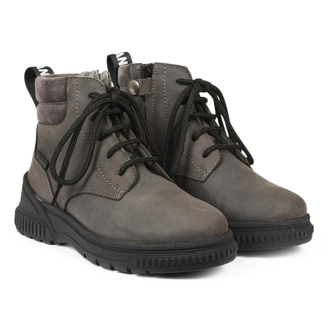 TEX-Schnürstiefel mit Reißverschluss