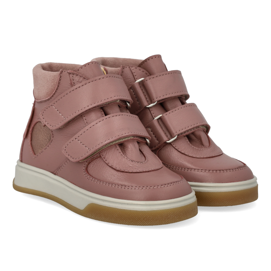 High-Top-TEX-Sneaker mit Herz aus Lack