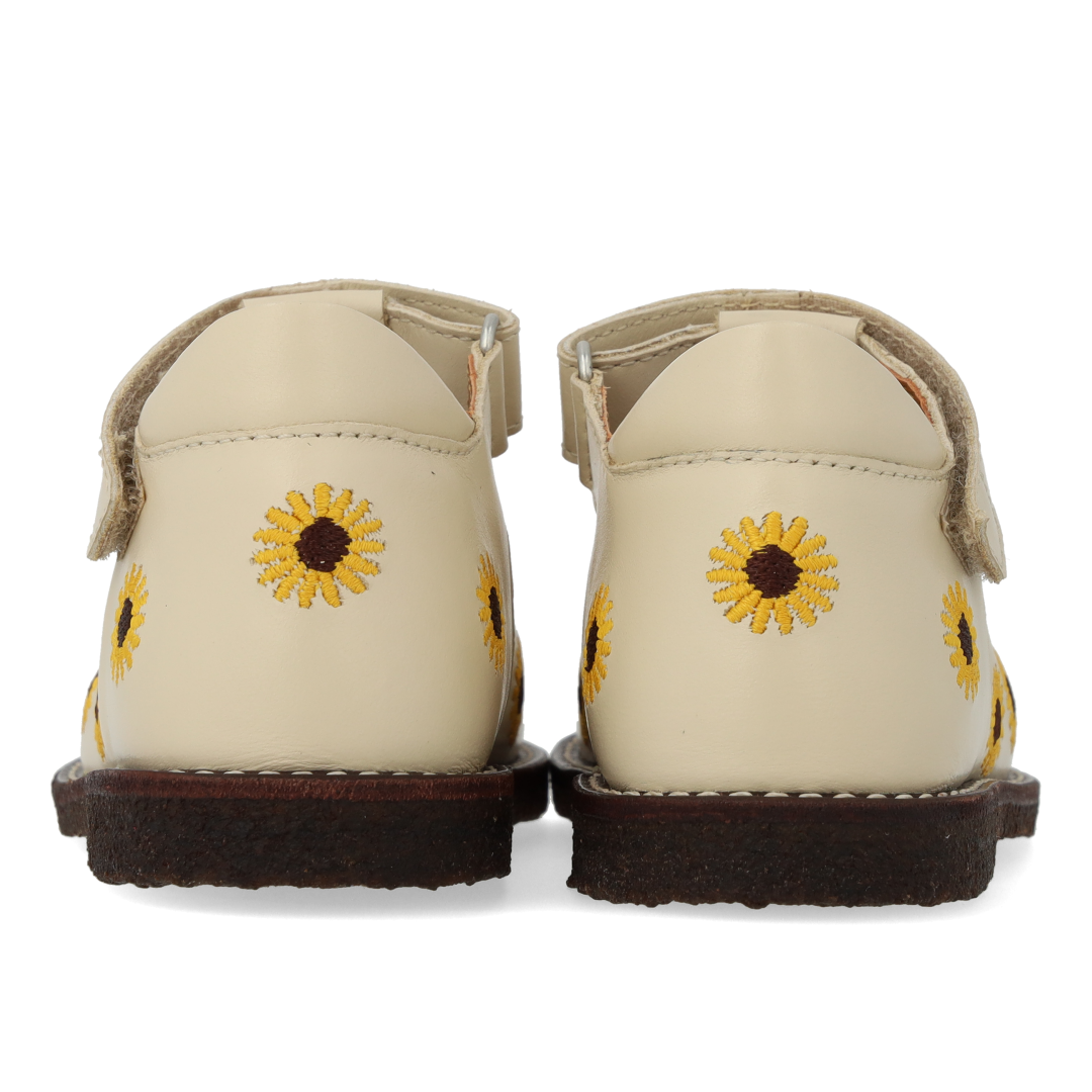 Klassischer Einsteiger-Tüllschuh mit Sonnenblumenstickerei