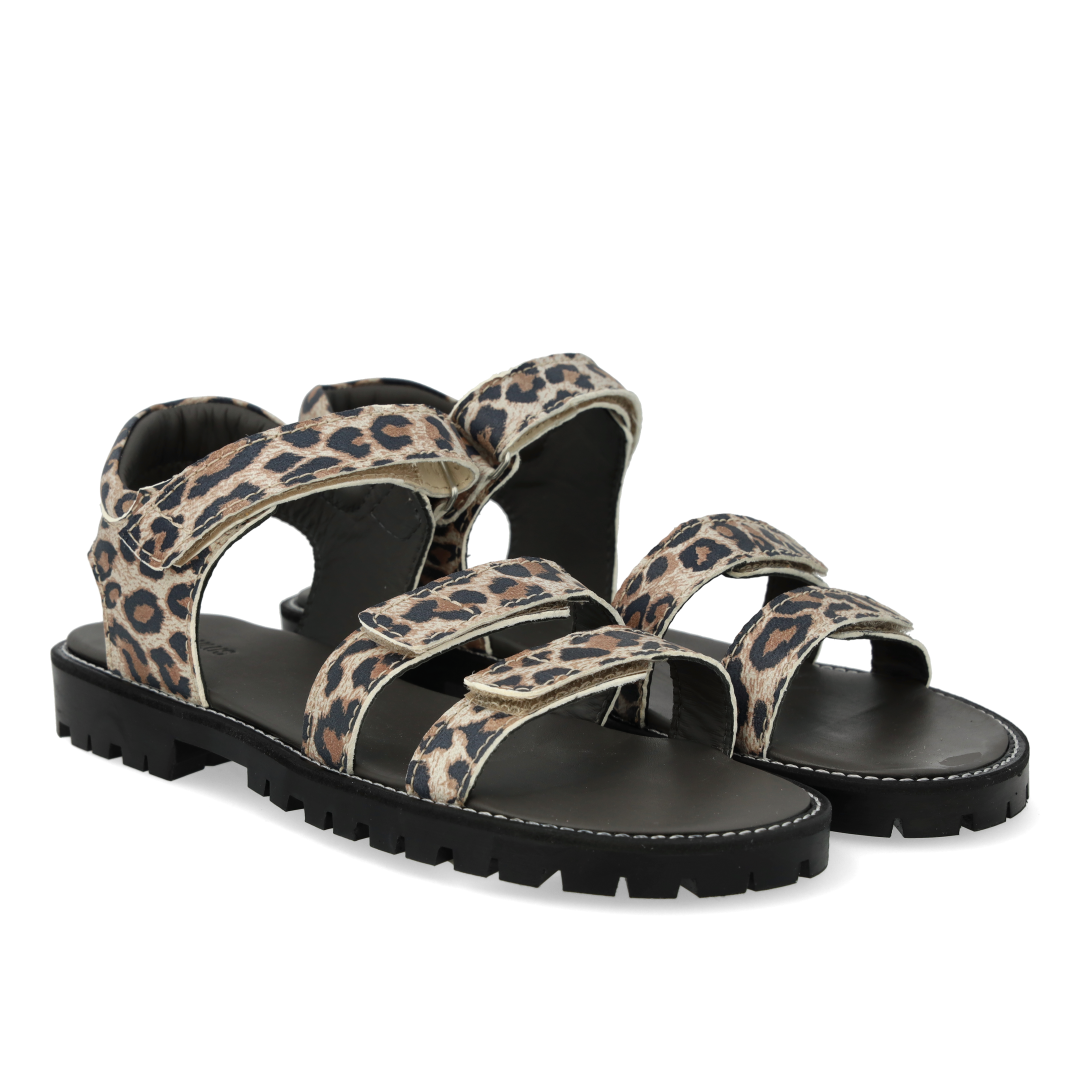 Sandal mit dreifachem Klettverschluss