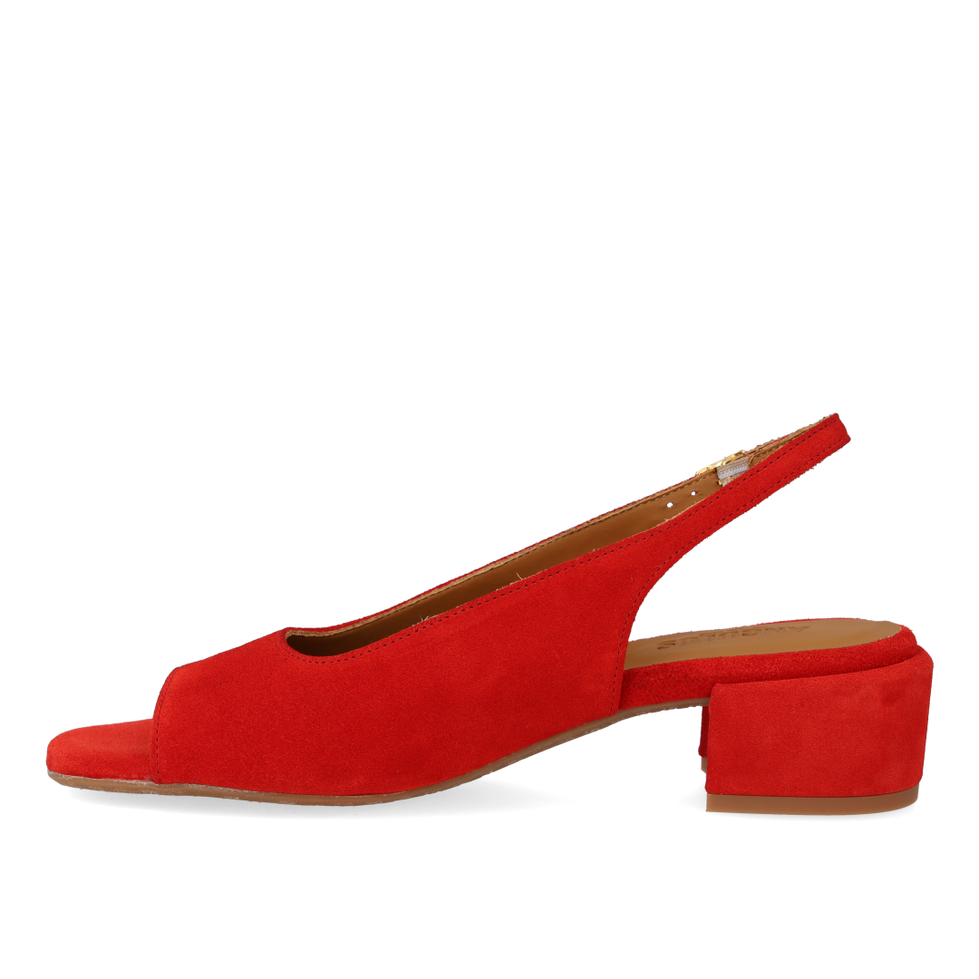 Hochhackige Slingback-Sandalette mit offener Spitze