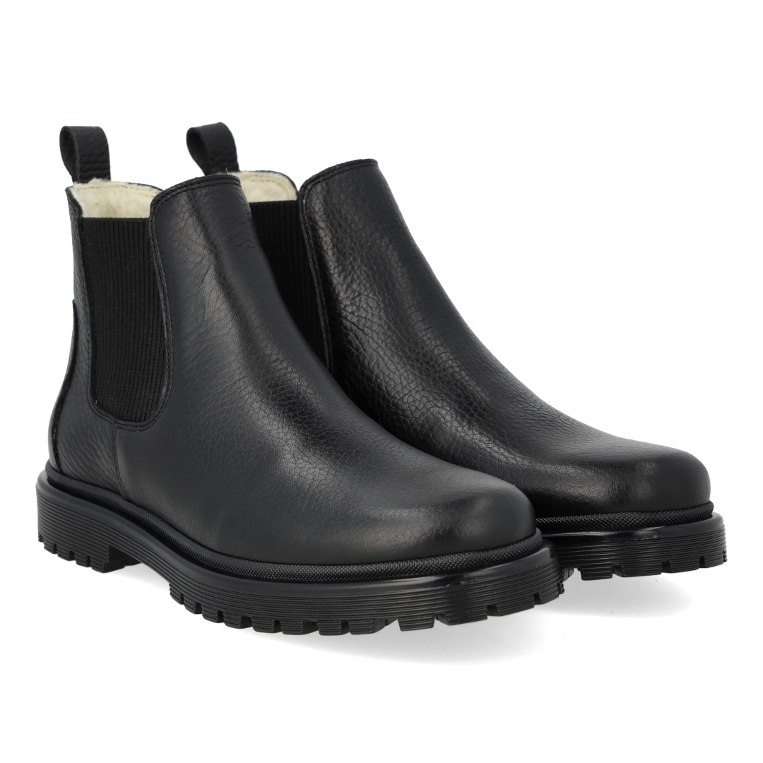 Stiefel mit Profilsohle und Wollfutter