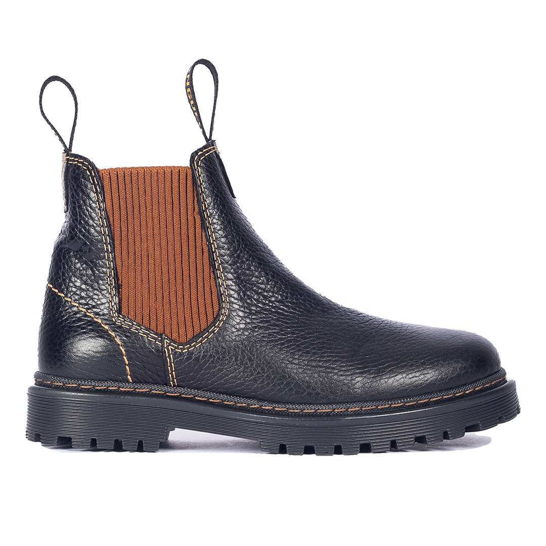 Chelsea-Stiefel mit Logo-Riemen