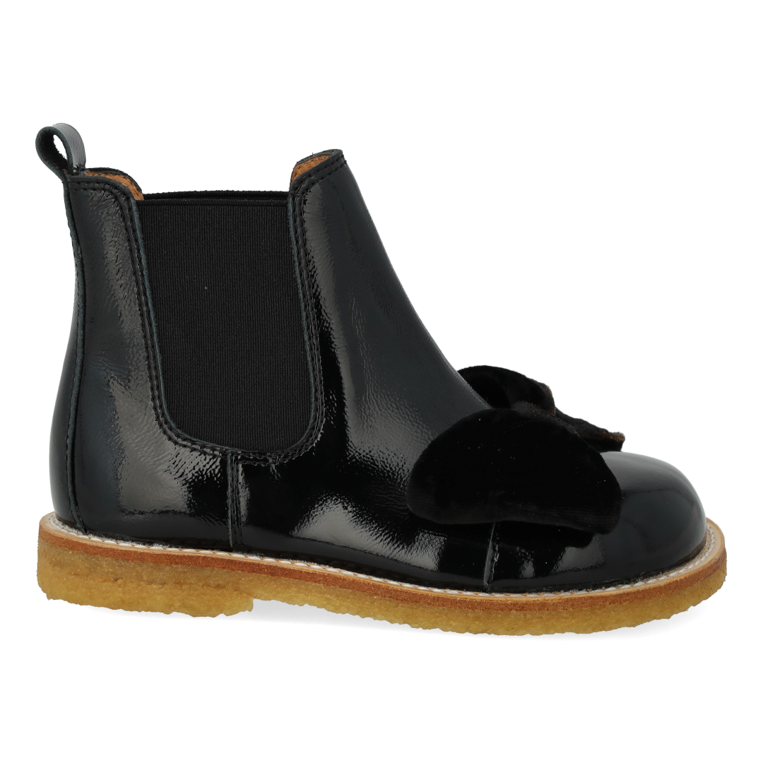 Chelsea-Stiefel mit Velours-Schleife