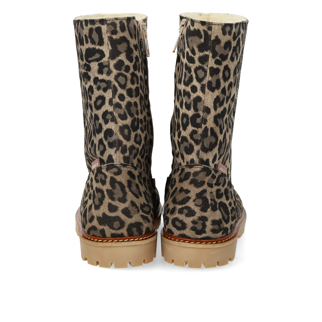 Klassischer mittelhoher TEX-Stiefel aus Wildleder