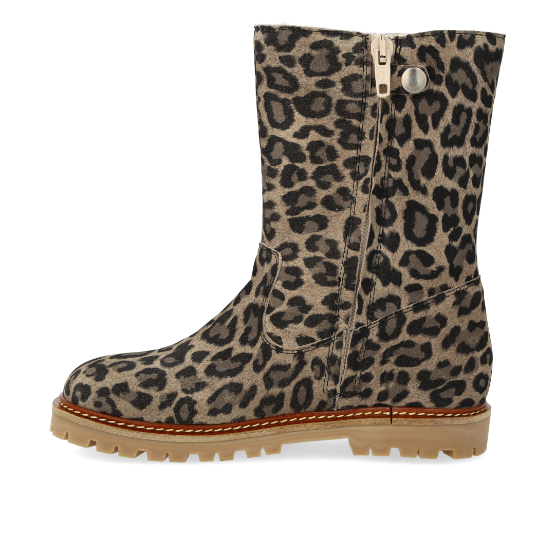 Klassischer mittelhoher TEX-Stiefel aus Wildleder