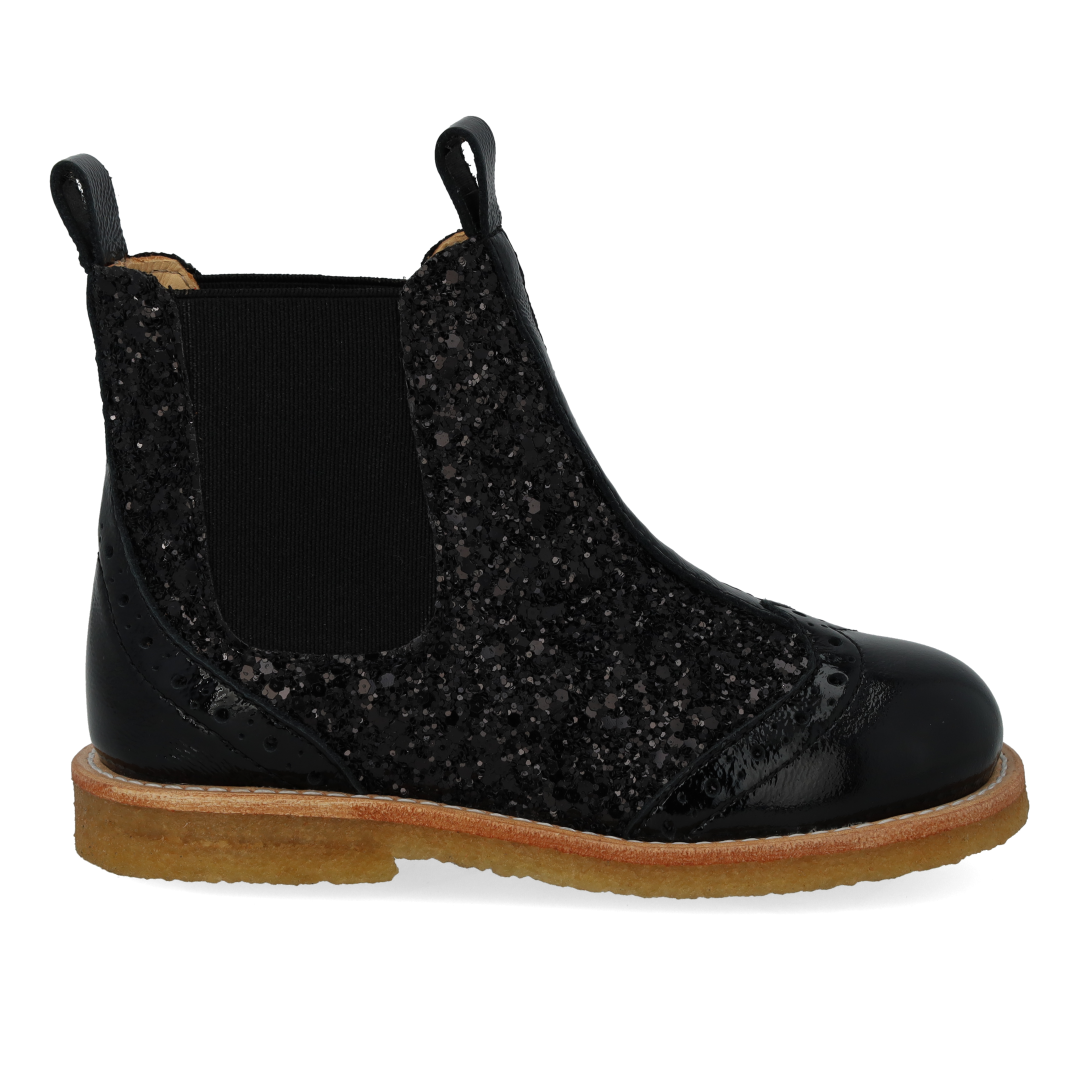 Chelsea-Stiefel mit Brogue-Lochmuster