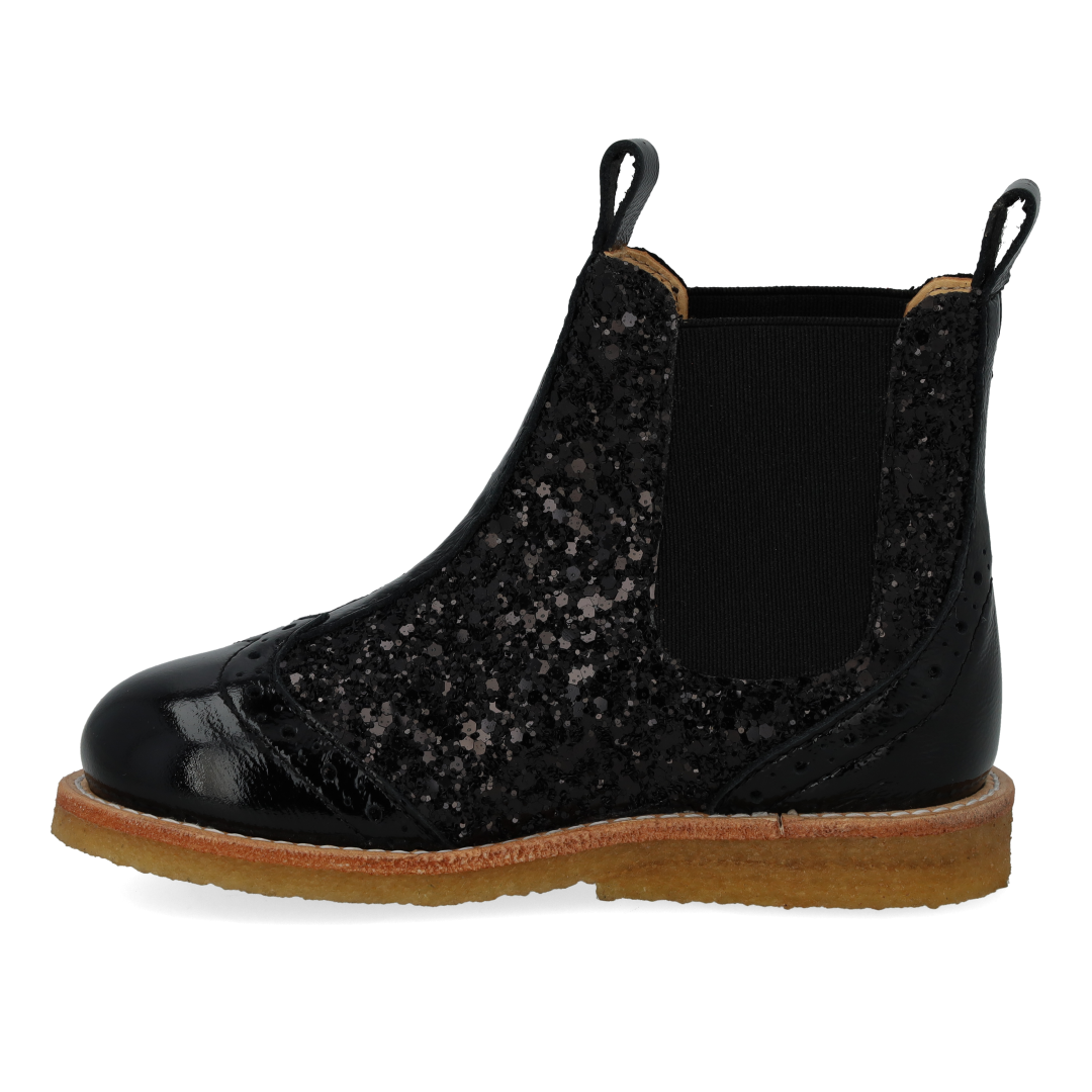 Chelsea-Stiefel mit Brogue-Lochmuster