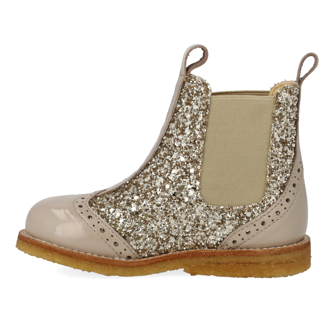 Chelsea-Stiefel mit Brogue-Lochmuster