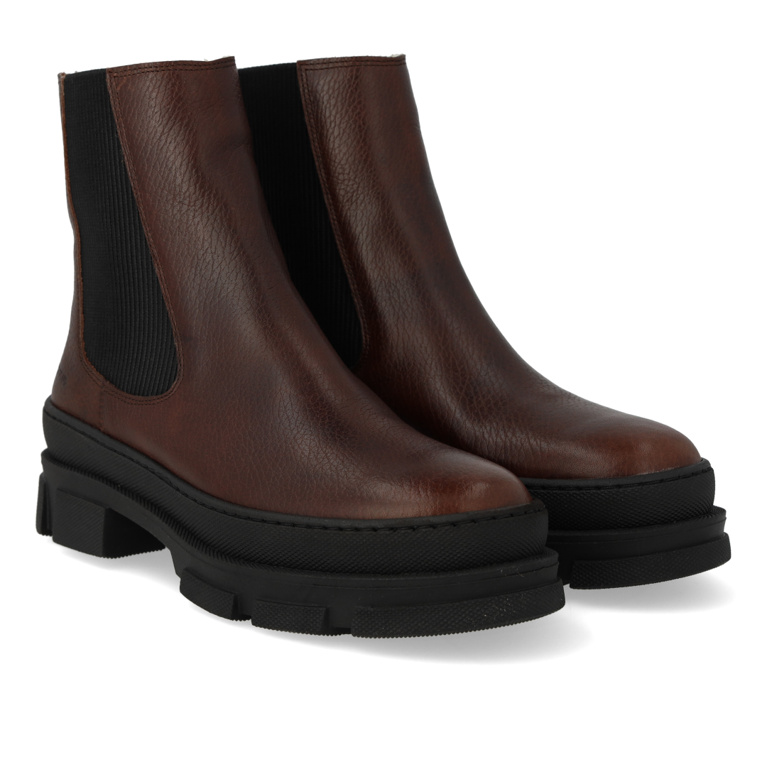 Chelsea-Stiefel mit Wollfutter