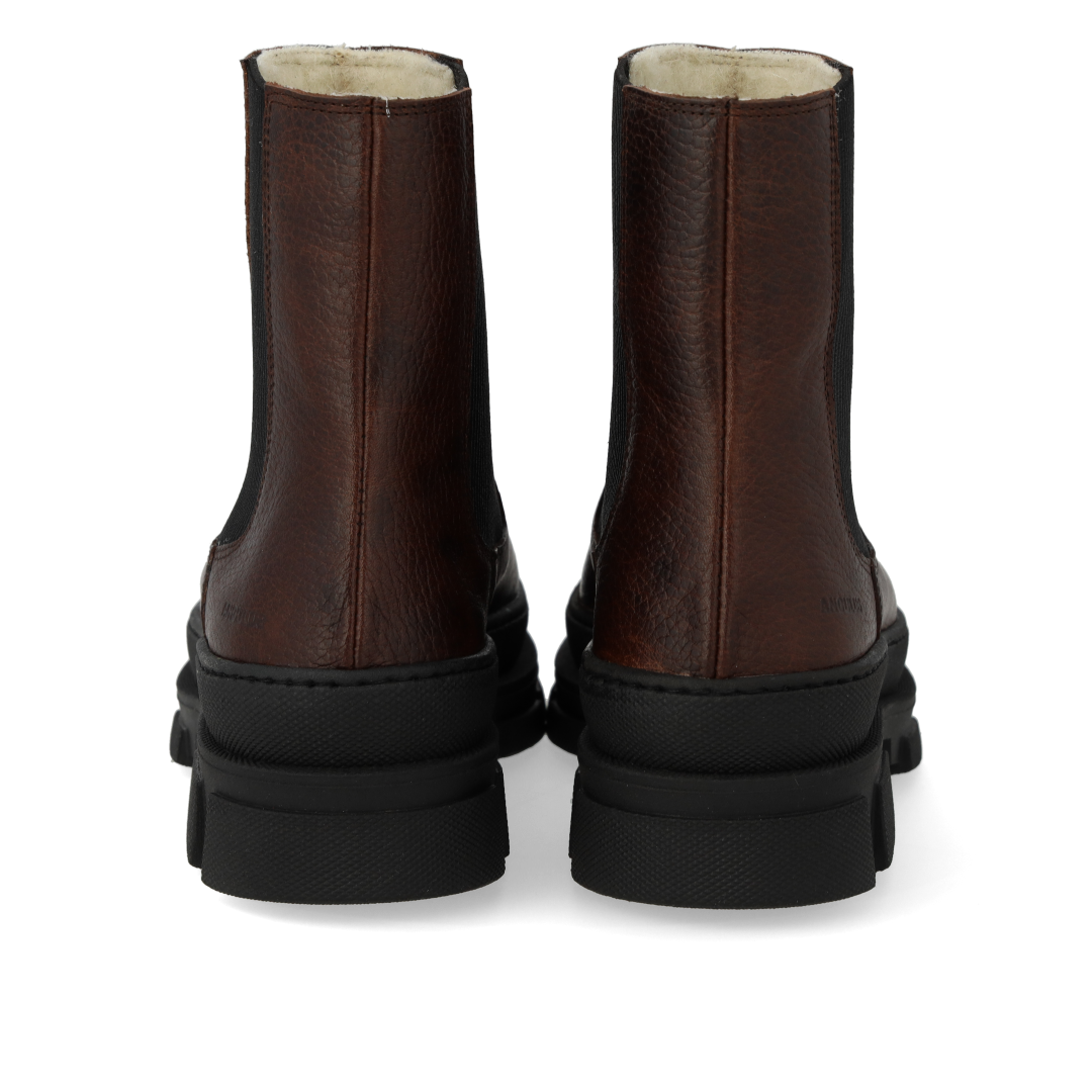 Chelsea-Stiefel mit Wollfutter