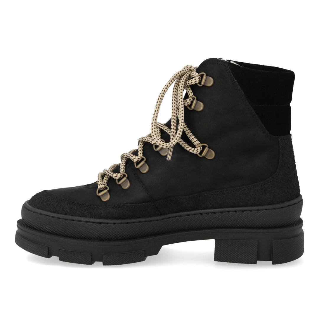 Schnürstiefel mit Wollfutter