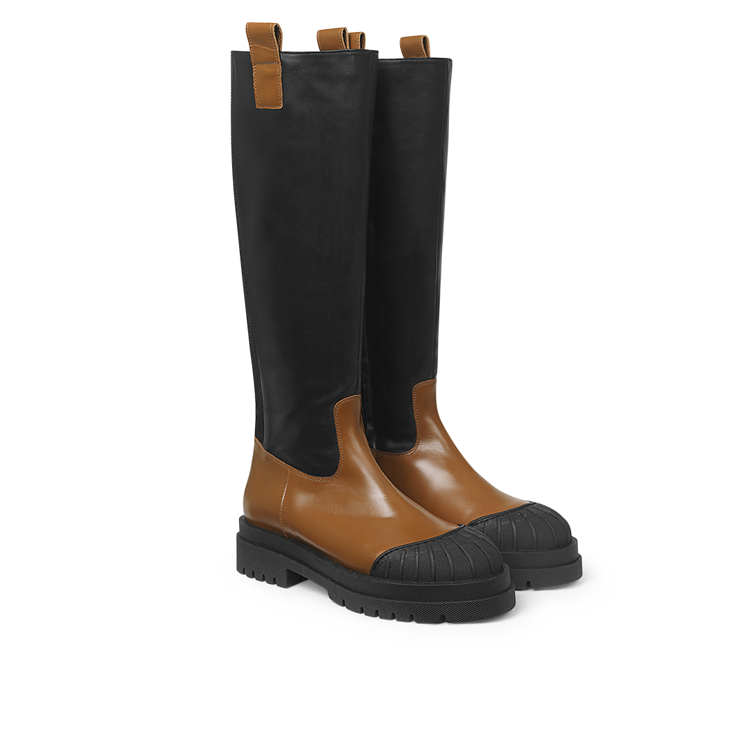 Langschaftstiefel mit Reißverschluss
