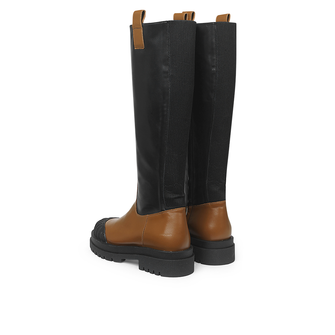Langschaftstiefel mit Reißverschluss