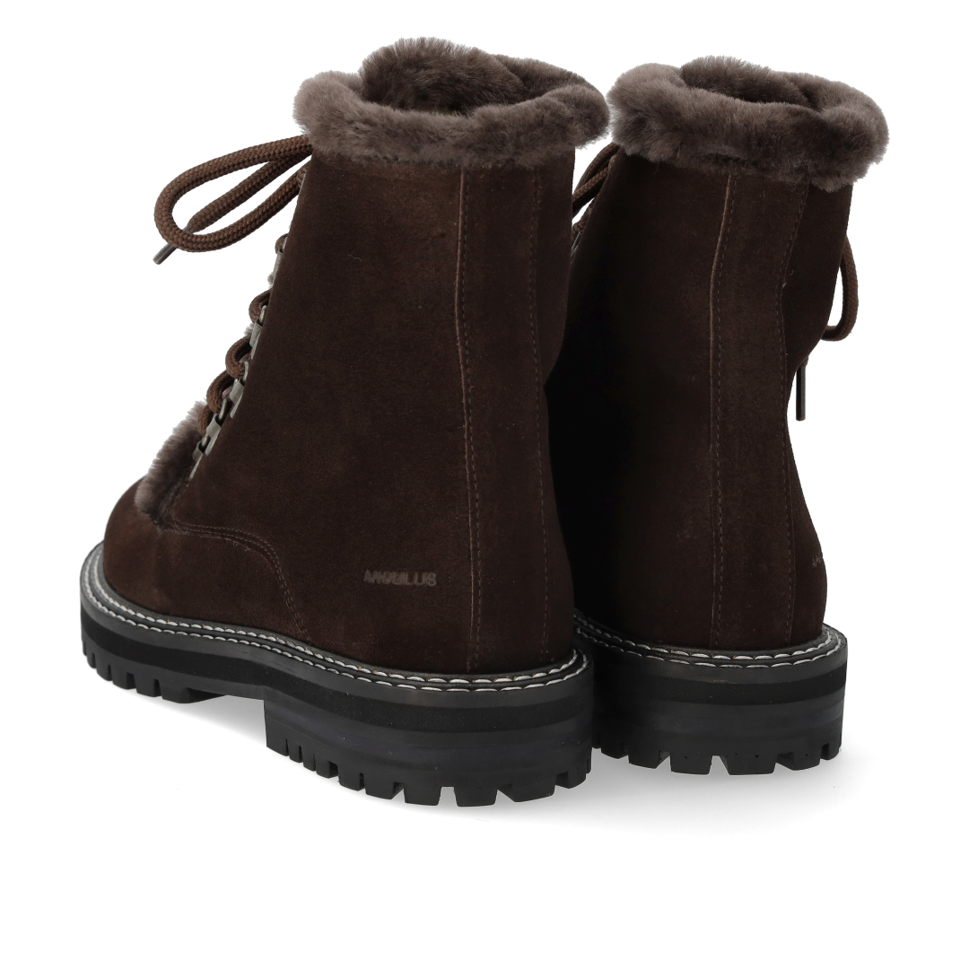 Klobiger Schnürstiefel mit weichem Merino-Wollfutter