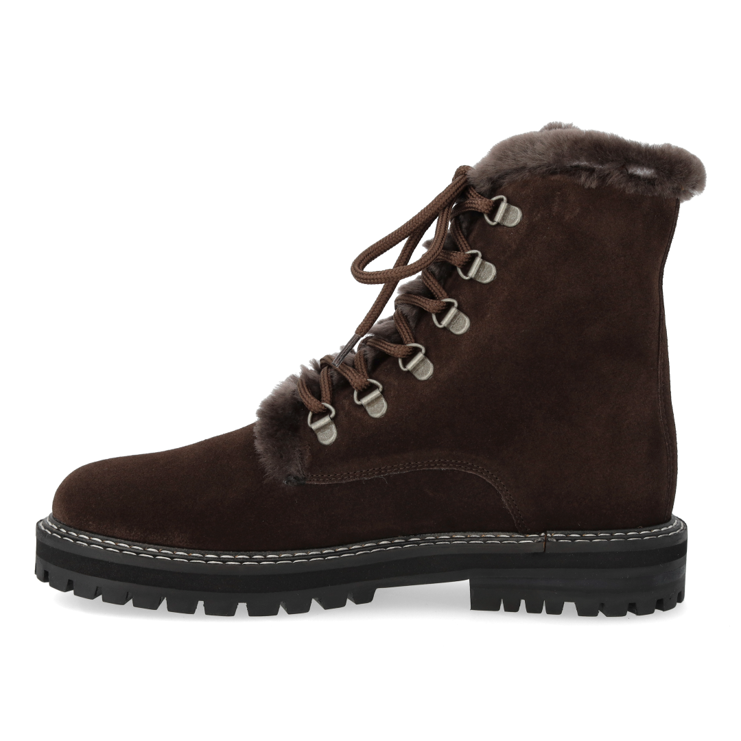 Klobiger Schnürstiefel mit weichem Merino-Wollfutter