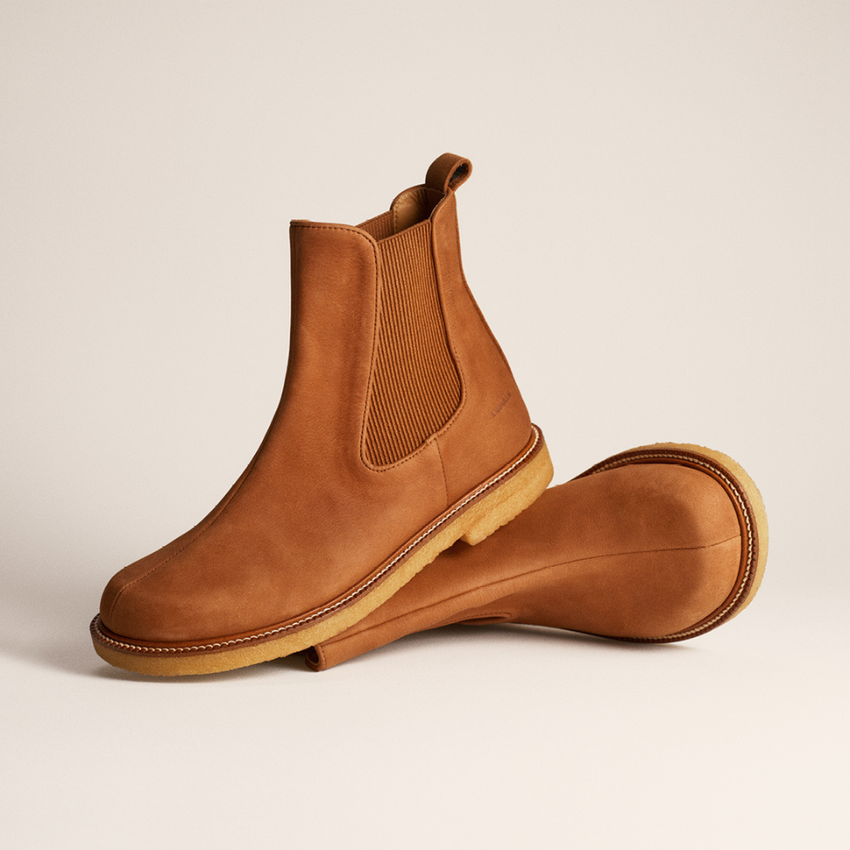 Chelsea-Stiefel mit zentrierter Steppnaht