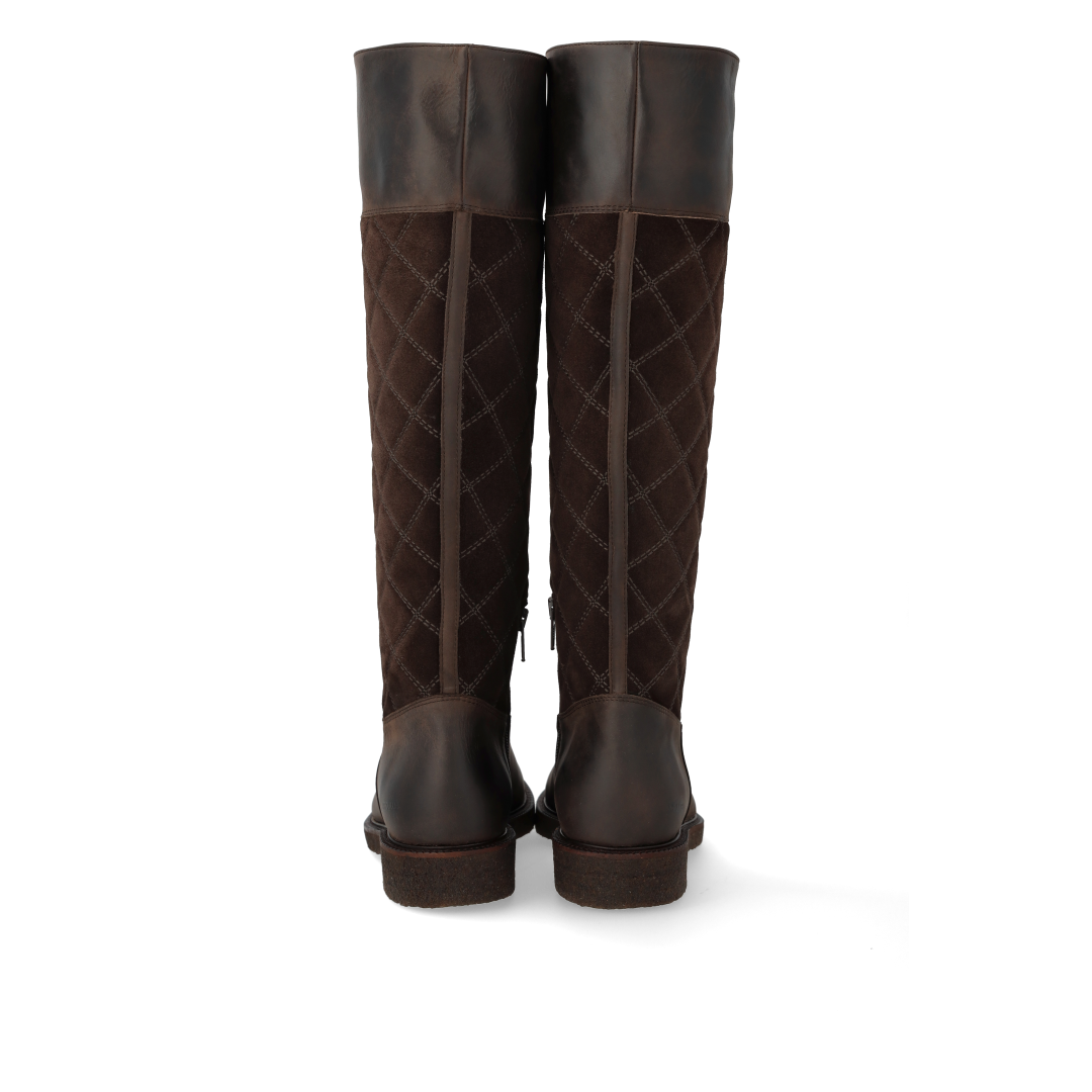 Langschaftstiefel mit Steppdetail