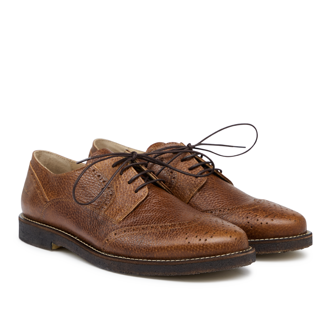 Schnürschuhe mit Brogue-Muster