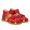 Anfängersandale mit Schleife und Klettverschluss