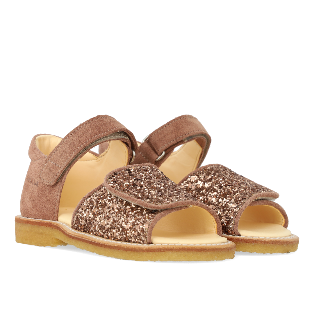 Sandale mit funkelndem Glitzerdetail