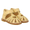 Sandale mit Herz, Glitzer und Klettverschluss