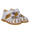 Sandale mit Herz, Glitzer und Klettverschluss