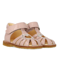 Herz-Sandale mit Glitzer und Klettverschluss