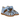 Herz-Sandale mit Glitzer und Klettverschluss
