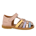 Colorblock geflochtene Sandale