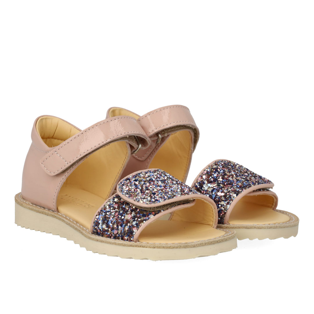 Sandale mit funkelndem Glitzerdetail