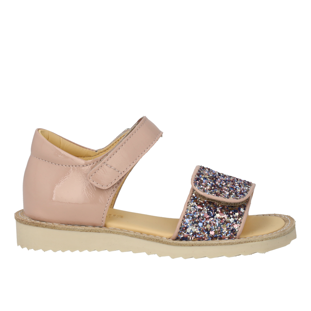 Sandale mit funkelndem Glitzerdetail