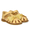 Sandale mit Glitzerschleife und Klettverschluss