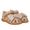 Anfängersandale mit Glitzerschleife und Klettverschluss