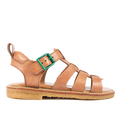 Sandale mit Schnalle und Kontrastdetails