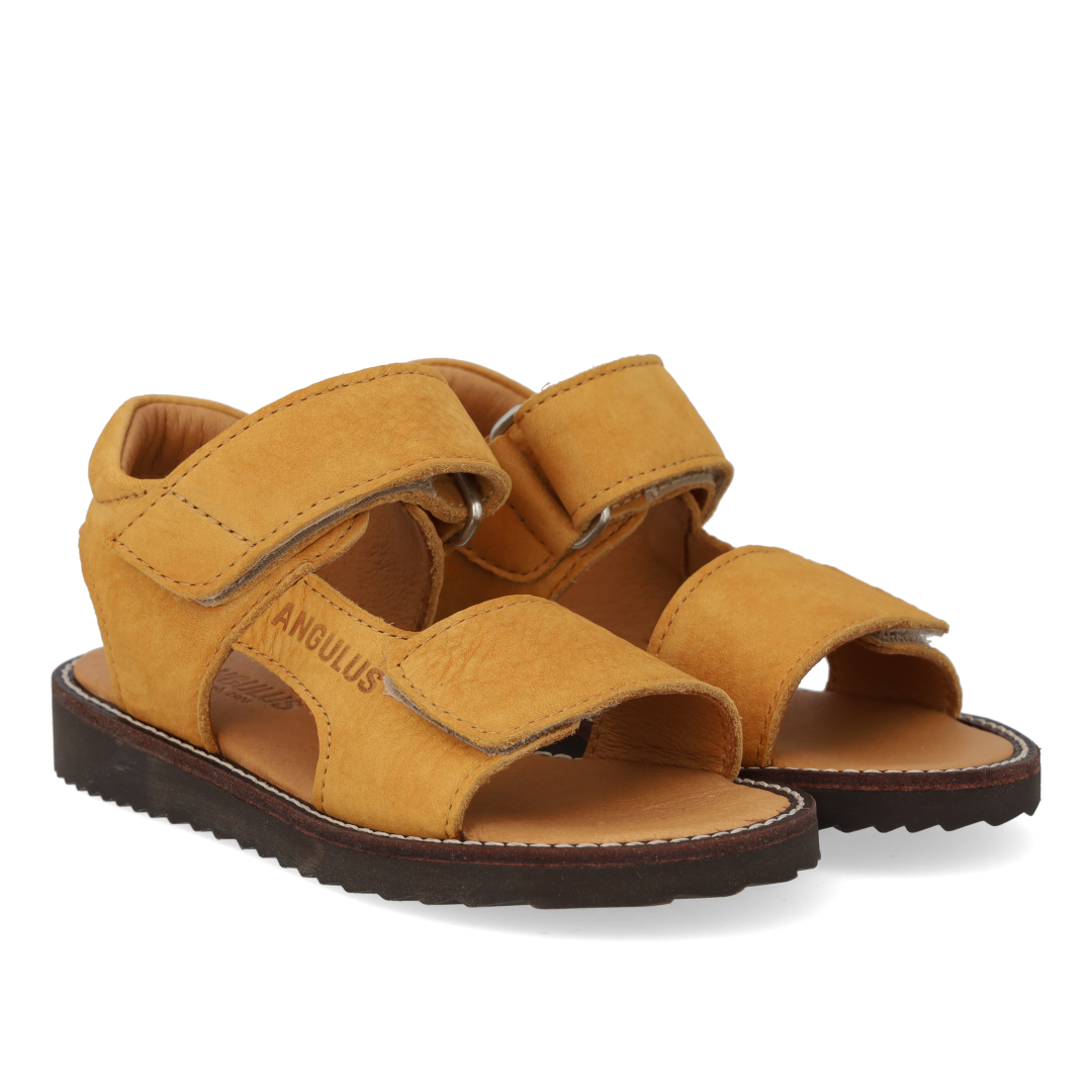 Sandalette mit offener Zehenpartie und doppeltem Klettverschluss