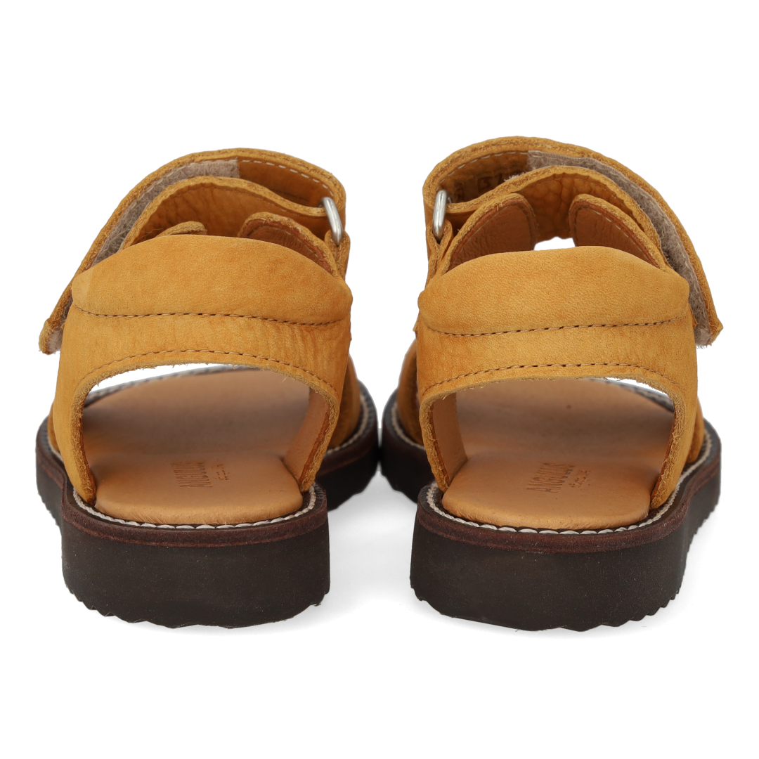 Sandalette mit offener Zehenpartie und doppeltem Klettverschluss
