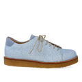 Sneaker mit Glitzer auf Plateausohle