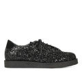 sneaker i glitzer mit plateausohle
