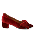 Pumps mit Schleife aus weichem Samt